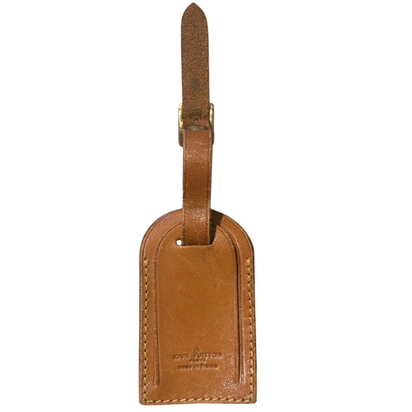 LV Leather luggage Tag - Picture 1 of 6